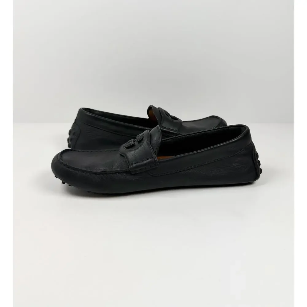 Size 9 - Gucci Leather Black Loafers